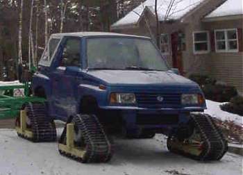 Sidekick on Snow Tracks